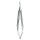 Mikronadelhalter, nach Barraquer, gebogen, ohne Sperre, 11,5 cm