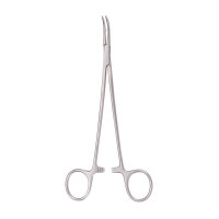 Präparierklemme nach Baby-Mixter, gebogen, 18.5 cm