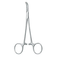 Präparierklemme nach Mixter-Baby, gebogen, 13 cm