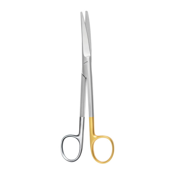 TC-Ligaturschere 17 cm gebogen, gezahnt