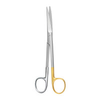 TC-Ligaturschere 17 cm gebogen, gezahnt