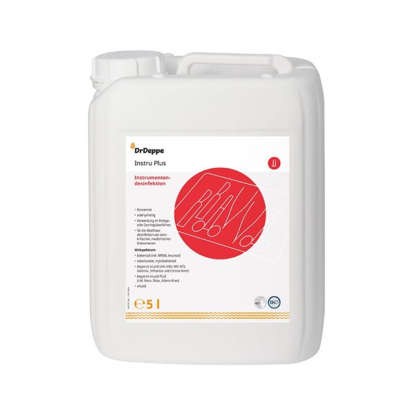 Instru Plus | Instrumentendesinfektion für thermostabile- und labile Instrumente | 5 Liter