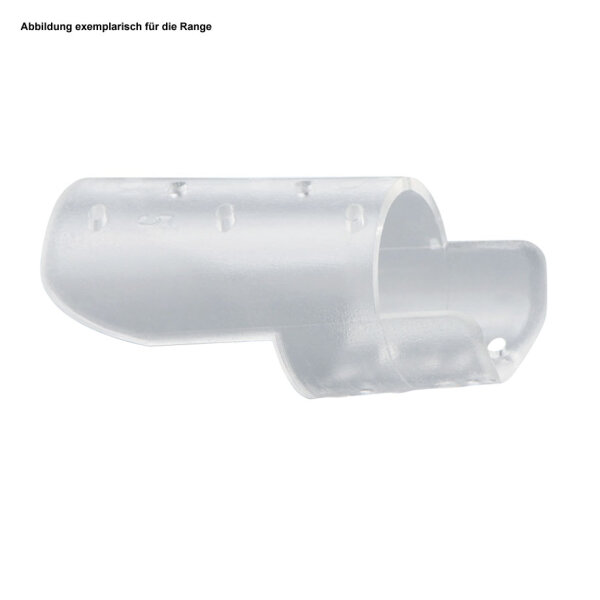 Fingerschiene nach Stack für Knopflochfinger, farblos Gr. 4 thermoplastisch
