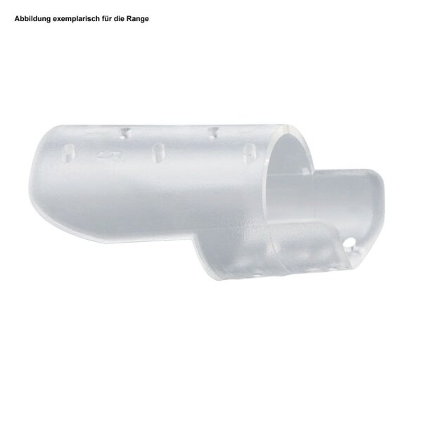 Fingerschiene nach Stack für Knopflochfinger, farblos Gr. 5 thermoplastisch