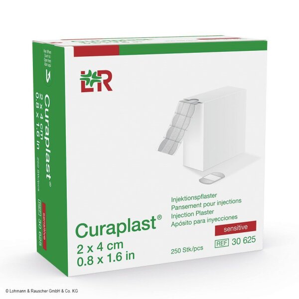 Lohmann Curaplast Sensitiv | Injektionspflaster | 2 x 4cm | Rolle | 250 Stück