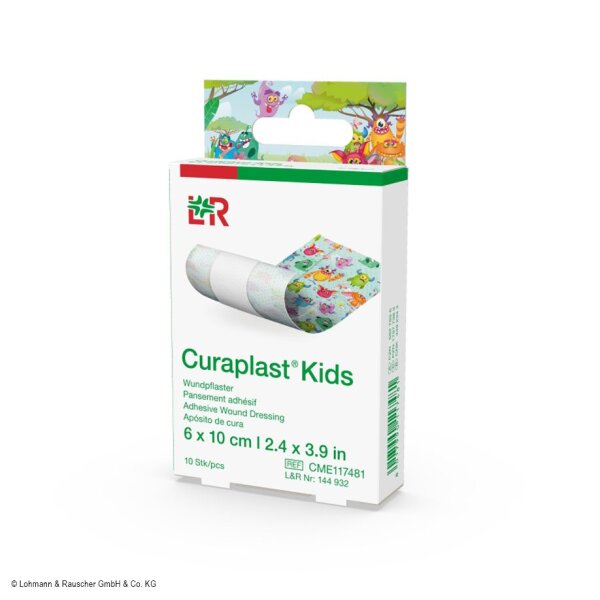 Curaplast Kids, Wundpflaster 6 cm x 1 m, (10 Abschnitte á 10 cm) zuschneidbar